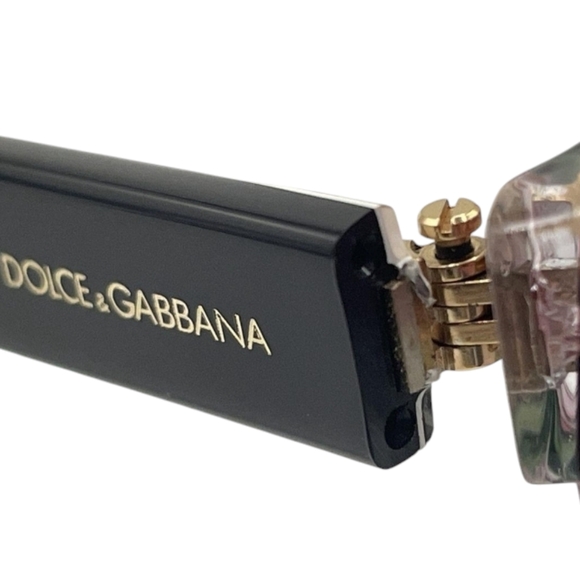 Dolce and Gabbana Black and Floral Cat Eye Sunglasses - Picture 7 of 8